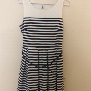 Cute Nautical Striped Dress w/ Belt
